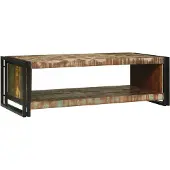 vidaXL Couchtisch 120 x 50 x 38 cm Massives upgecyceltes Holz