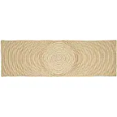 vidaXL Teppich Natürlich und Weiß 80 x 250 cm Jute