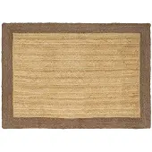 vidaXL Bereichsteppich Grau 140 x 200 cm Jute