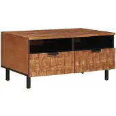 vidaXL Couchtisch Braun 80 x 54 x 40 cm Massivholz Mango