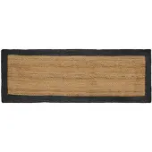 vidaXL Bereichsteppich Dunkelgrau 80 x 250 cm Jute