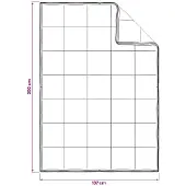 vidaXL Bettwäsche-Set Weiß 137 x 200 cm Baumwolle, Bambus, Polyester