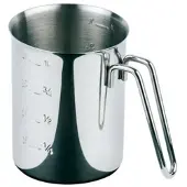 Metro Professional Messbecher Ø 10 cm, H: 14 cm, 1 Liter, Edelstahl