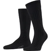 Burlington Socken "Duke Street", Herren, Gr. 40-46, schwarz (schwarz (3000)), Obermaterial: 65% Baumwolle CO. 34% Polyamid PA. 1% Elasthan EL., Socken Socken