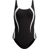 Speedo Badeanzug "QUANTUM CONTOUR 1PC BLK/WHT"
