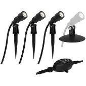 Ritos LED-Teichbeleuchtung mit Erdspießen und Bodentellern