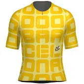 Santini Tdf Grand Départ Barcelone Kurzarm-radtrikot