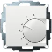 Eberle UP-Raumregler UTE 2100 RAL9016 glanz 55x55 mm Temperatur 5-30C, AC 230V