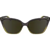 Calvin Klein CK24507S Unisex-Sonnenbrille Vollrand Butterfly Acetat Spritzguss-Gestell, lila