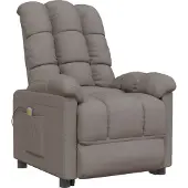 Syfax Massagesessel Taupe Stoff
