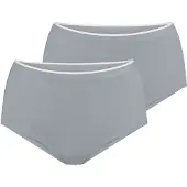Sloggi 2er-Set: Taillenpantys "Go Sense" in Grau - M