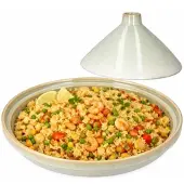 MamboCat Tajine Steingut hellgrün Schale mit Deckel Ofenform Schmor-Topf