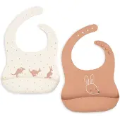 Jollein Lätzchen Silikon – Kangaroots 31.5 x 20 cm