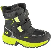 Lotto Winterboots , Jungen, Gr. 31, schwarz (schwarz, lime), Synthetik, Textil, Schuhe Winterboots, Winterschuhe, Winterstiefel, Snowboots, wasserdicht & gefüttert