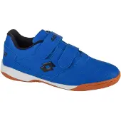 Lotto Hallenschuh , Jungen, Gr. 39, blau (blau, schwarz), Synthetik, mehrfarbig, Schuhe Hallenschuh, - mit nicht-färbender Sohle