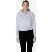 Armani Exchange für Damen. XW000822AF10818U0002 Weißes Sweatshirt mit Reißverschluss (M), Lässig, Sportlich, Baumwolle, Multisport