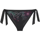 Triumph Bikini-Hose "Summer Tropics Tai", Damen, Gr. 42, N-Gr, schwarz (schwarz combination), Microfaser, Obermaterial: 55% Polyamid, 45% Elasthan, Badehosen Bikini-Hose, weich und formend
