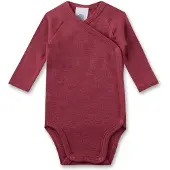 Sanetta - Kid's Wrapover Body 1/1 Wool - Merinounterwäsche Gr 68/74 rot