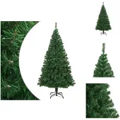 vidaXL Künstlicher Weihnachtsbaum mit Dicken Zweigen Grün 210 cm PVC - Weihnachtsbäume