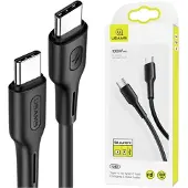 Usams Kabel U43 USB-C auf USB-C 100W PDFast Charge 5A 1,2m schwarz/schwarz SJ459USB01 (US-SJ459)