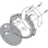 Givi Tankbefestigung BF10 Tankrucksäcke TANKLOCK für verschiedene Modelle