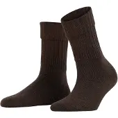 Falke Socken Damen Striggings Rib Boot Dark Brown-Schuhgröße 35 - 38