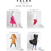 Falke Pure Matt 50 DEN Damen Leggings, M-L, Braun, Uni