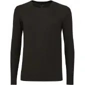 Falke Herren Langarmshirt Daily ClimaWool, M, Schwarz, Uni, Wolle