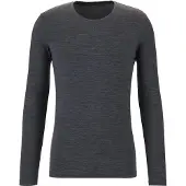 Falke Herren Langarmshirt Daily ClimaWool, XXL, Grau, Uni, Wolle