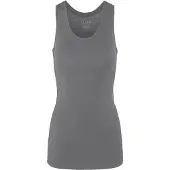 Falke Damen Top Daily ClimaWool, L, Grau, Uni, Wolle