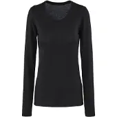 Falke Langarmshirt Daily ClimaWool Damen Black-M