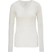 Falke Langarmshirt Daily ClimaWool Damen Off-White-L