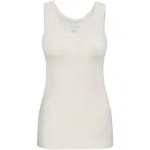 Falke Damen Top Daily ClimaWool, L, Weiß, Uni, Wolle