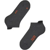 Falke Sneakersocken "Cool Kick", Damen, Gr. 39-41, Sockengröße, grau (dunkelgrau (3970)), Obermaterial: 81% Polyester PES. 19% Polyamid PA., glatt, Socken Sneakersocken