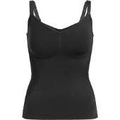Falke Shaping Damen Top Smart Support, XXL, Schwarz, Uni,Struktur,Rippe