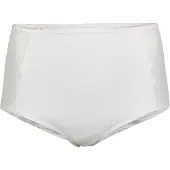 Falke Damen Slip Delicate Touch, M, Weiß, Uni,Struktur