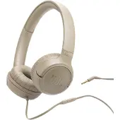 JBL Tune 530 On-Ear-Kopfhörer mit Kabel, 3,5-mm-Klinkenstecker, 33-mm-Treiber, Mikrofon, klappbares Design, beige