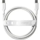 PanzerGlass empower by  Racing 240W USB-C to USB-C Kabel | USB 2.0 | 2M | Silber Weiß, Weiß