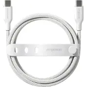 PanzerGlass empower by  Racing 240W USB-C to USB-C Kabel | USB 2.0 | 1.2M | Silber Weiß, Weiß