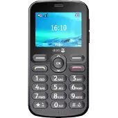 Doro Mobiltelefon 1881 4G Schwarz mit breitem Display, großen Tasten, UKW-Radio, Taschenlampe und Sicherheitstaste