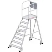 Hymer Podesttreppe R13 fahrbar, einseitig begehbar, 8 Stufen, Standhöhe 1,95 m