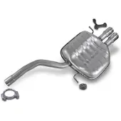 BESTPRICE Endschalldämpfer + Montagematerial [Hersteller-Nr. 40675337] für VW