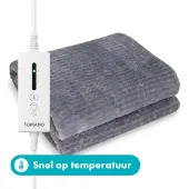 Tomado TEB1803G – Heizdecke – Elektrische Decke für eine Person – Umhüllungsdecke – Elektrische Kuscheldecke – Superweiches Fleece – 180 x 130 cm