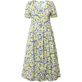 Ulla Popken Kleid in sonnengelb | Gr.: 54-56