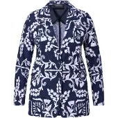 Ulla Popken Blazer in dunkles marine | Gr.: 60 - Normalgröße
