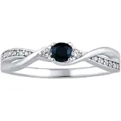 Silvego Silver ring with real natural sapphire JJJR1100SAP - Circuit: 62 mm