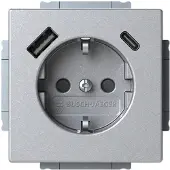 Busch-Jaeger BUSCH JAEGER USB-Steckdose SCHUKO 20 EUCB2USBAC-83 A+C
