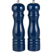 Ib Laursen Salz & Pfeffermühlen Set 2-teilig Indigo Blau Gewürzmühlen Holz