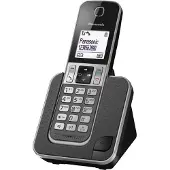 Panasonic KX-TGD310, DECT-Telefon, Kabelloses Mobilteil, Freisprecheinrichtung, 120 Eintragungen, Anrufer-Identifikation, Grau