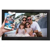 Denver Digitaler Fotorahmen XL - Full HD - Frameo App - IPS-Touchscreen - 16GB - 15,6-Zoll - Schwarz
